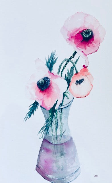 Poppies in a Vase